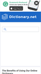 Mobile Screenshot of dictionary.net